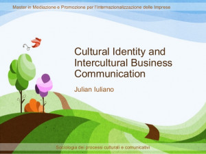 Cultural identity and intercultural business communication