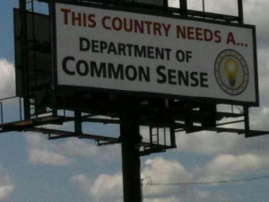 The Department of Common Sense