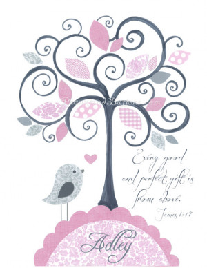 Girl Baptism gift, Baby baptism, Scripture art, Every Good and Perfect ...