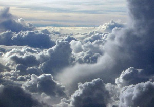 View from above the clouds