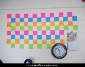 Post it notes with quotes