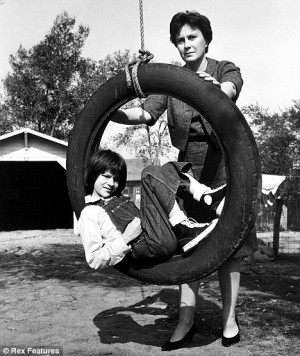 Unhappy: The reclusive Harper Lee with child actress Mary Badham, who ...