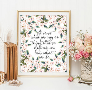 Jane Austen Quote print Inspirational quotes Positive Art Quote Print ...
