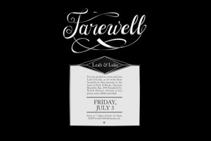 Farewell Invitation
