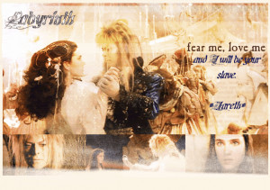 Sarah and Jareth Dancing and his famous movie quote photo ...