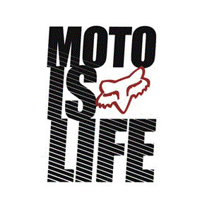 Fox Racing Moto Is Life Sticker