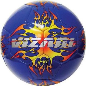... Blaze Model Graphic Royal Blue and Flames Youth Soccer Ball Size