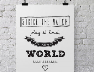 ellie goulding typography print contemporary wall stickers ellie ...