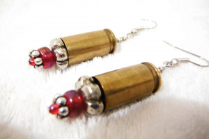 Cute Redneck Earrings, Pink and Flower Beads with a BANG, Earrings ...