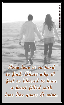 True love is hard to find!~