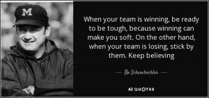 Best Bo Schembechler Quotes A Z Quotes
