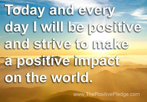 make a positive impact on the world