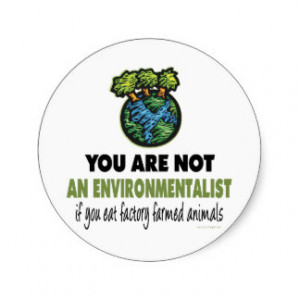 Environmentalist = Vegan, Vegetarian Classic Round Sticker