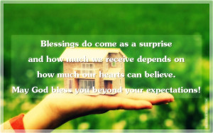 Blessings Do Come As Surprise, Picture Quotes, Love Quotes, Sad Quotes ...