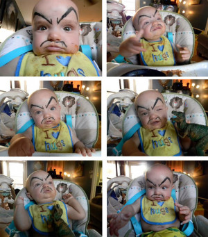 Hilarious baby makeup