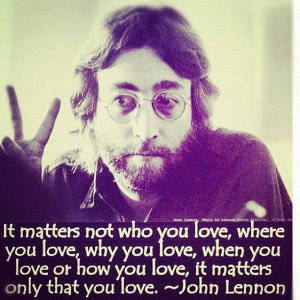 John Lennon on love Equal rights! www.discordia.com.au