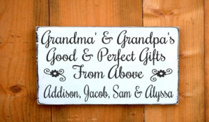 Personalized Grandparents Sign Parents Gift Mom Dad Wood Signs ...