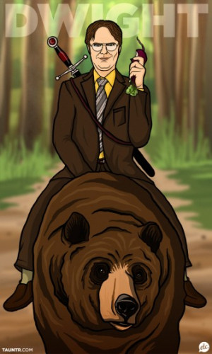 dwight-schrute-riding-a-bear-2689-1317220495-23