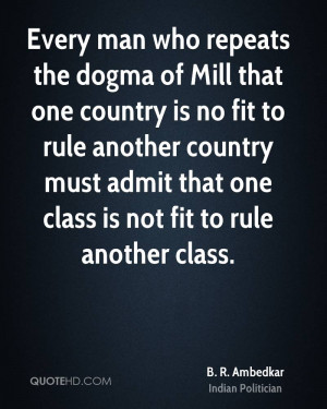 ... country must admit that one class is not fit to rule another class