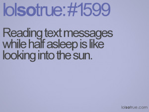 Reading Text Messages While...