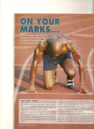 Quotes for Track Sprinters