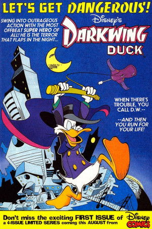 Darkwing Duck Proved Perfect Fowl Fodder For Comic Book Capers