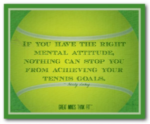 Tennis Poster with Quote #003