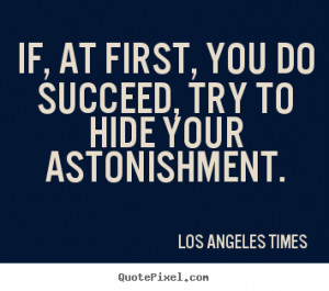 Los Angeles Times Success Quote Canvas Art