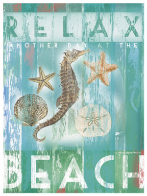 Relax Another Day At The Beach Print