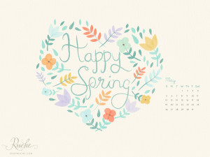 May has arrived! We have another darling calendar to bring spring ...