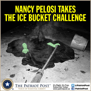 Pelosi Takes the Ice Bucket Challenge – Humor