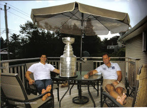In the backyard with Dad Troy & Lord Stanley