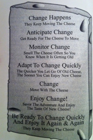 ... Moved My Cheese Quotes (Quotes About Moving On) above inspired you