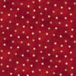 SugarTree - 12 x 12 Paper - Red and Gold Stars