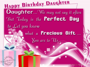Birthday Wishes for Daughter - Happy Birthday Daughter Quotes, Message ...