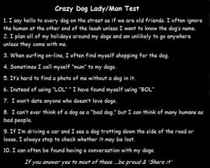 Crazy dog woman