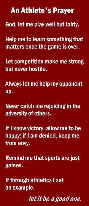 Motivational Quotes For Athletes Volleyball Athlete's prayer