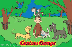 Details about 3x5 Rug Curious George Camp Friends Time Cartoon Kid's ...