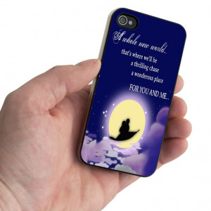 Aladdin A Whole New World Quote SWX Design for iPhone 5 Case / iPhone ...