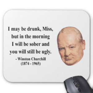 Winston Churchill Quote 2b Mousemats