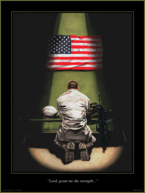 Here's a great prayer for soldiers as they fight for our freedoms ...