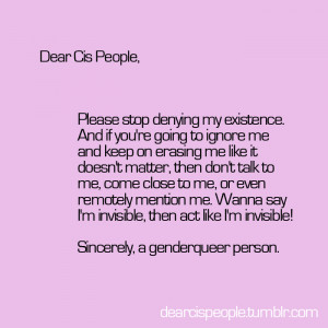 This is about trans issues. If your post is about non-trans stuff I'm ...