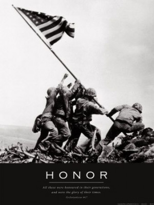 Honor.Courage.Commitment.Integrity ~ Just to name a few. We could all ...