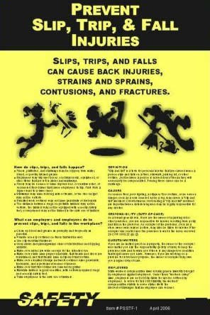Slip, Trip and Fall Prevention Safety Poster - English - 11