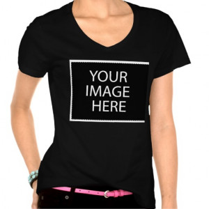 Design your own custom T Shirts V Neck Dark