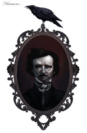 Portrait of Edgar Allan Poe by Rudeone
