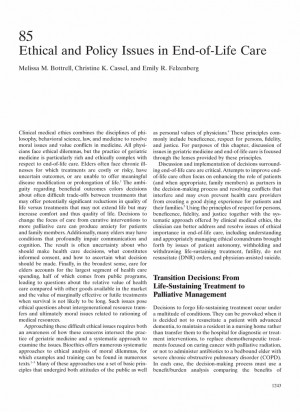 what are some examples of ethical issues in elderly patients