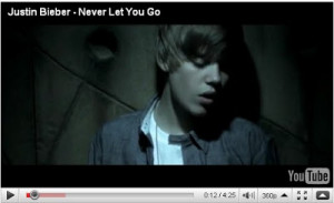 on N Cessaire Never Let You Go Justin Bieber