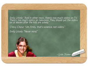 Emily Litella (Gilda Radner)... on Violins