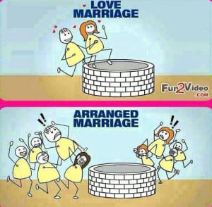 Love marriage vs arranged marriages funny picture to show you what is ...